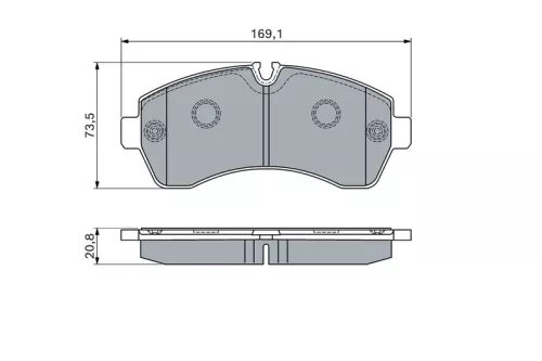 BOSCH Brake Pad Set, disc brake (0986494194)