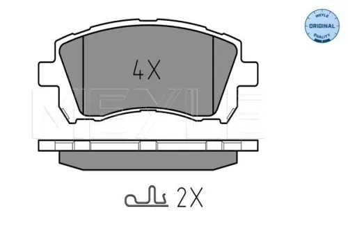 MEYLE Brake Pad Set, disc brake (0252355817/W)