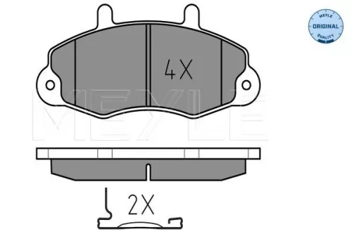 MEYLE Brake Pad Set, disc brake (0252147018)