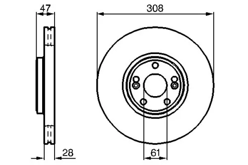 BOSCH Brake Disc (0986479198)