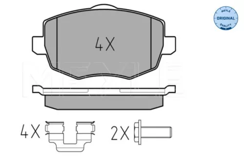 MEYLE Brake Pad Set, disc brake (0252407316)