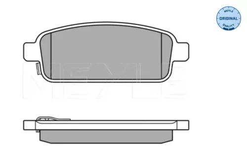 MEYLE Brake Pad Set, disc brake (0252509616/W)