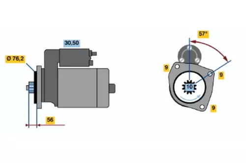 BOSCH Starter (0986016990)