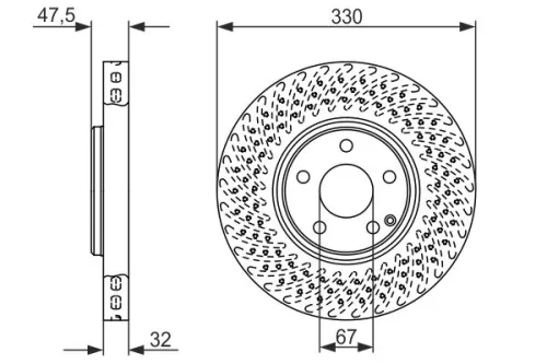 BOSCH Brake Disc (0986479334)