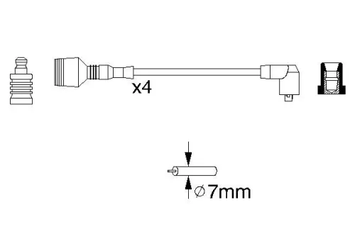 BOSCH Ignition Cable Kit (0986356856)