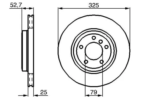 BOSCH Brake Disc (0986478012)