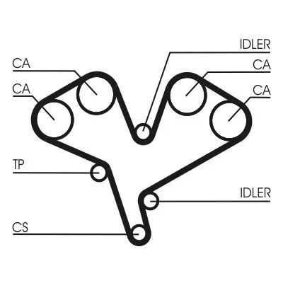 CONTINENTAL CTAM Timing Belt (CT884)