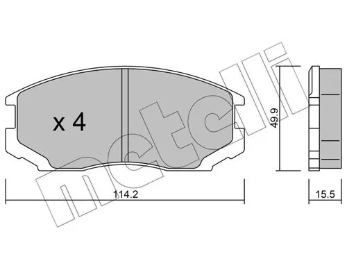 Brake Pad Set, disc brake