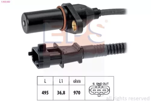 Sensor, crankshaft pulse