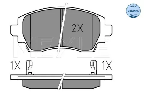 MEYLE Brake Pad Set, disc brake (0252308818/W)