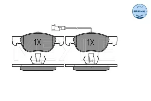 MEYLE Brake Pad Set, disc brake (0252192717/W)