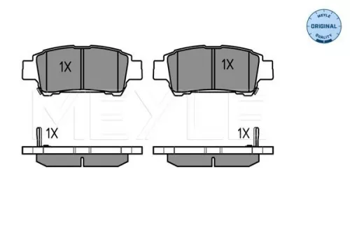 MEYLE Brake Pad Set, disc brake (0252364616/W)