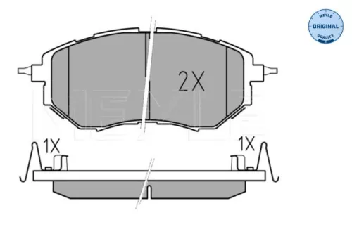 MEYLE Brake Pad Set, disc brake (0252422218/W)