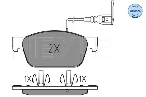 MEYLE Brake Pad Set, disc brake (0252462318/W)