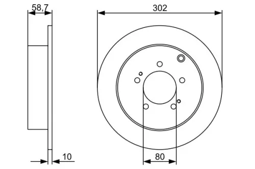 BOSCH Brake Disc (0986479318)