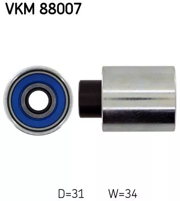 SKF Deflection Pulley/Guide Pulley, timing belt (VKM88007)