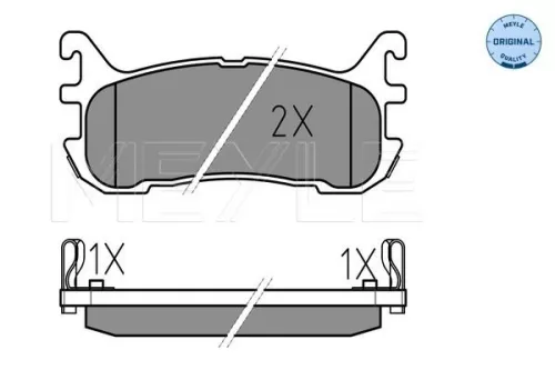 MEYLE Brake Pad Set, disc brake (0252338713/W)