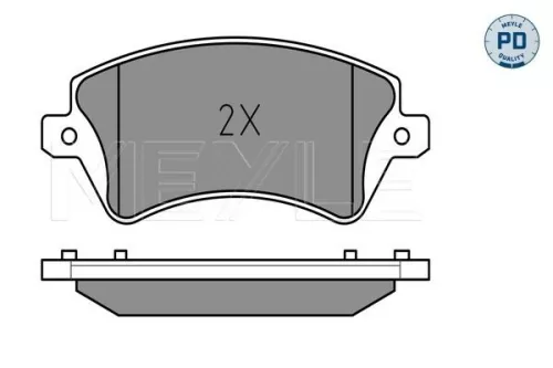 MEYLE Brake Pad Set, disc brake (0252376617/PD)