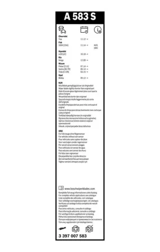 BOSCH Wiper Blade (3397007583)