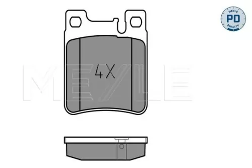 MEYLE Brake Pad Set, disc brake (0252130515/PD)