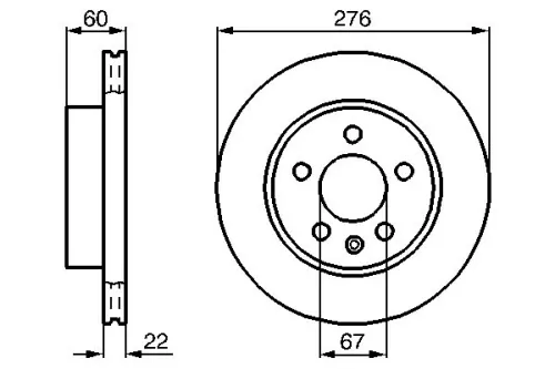 BOSCH Brake Disc (0986479B53)