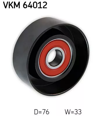 SKF Deflection/Guide Pulley, V-ribbed belt (VKM64012)