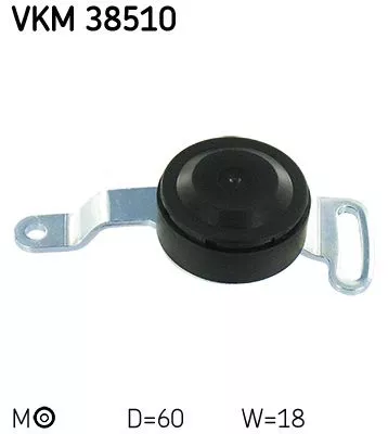 SKF Belt Tensioner, V-ribbed belt (VKM38510)