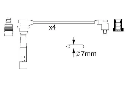 BOSCH Ignition Cable Kit (0986356970)