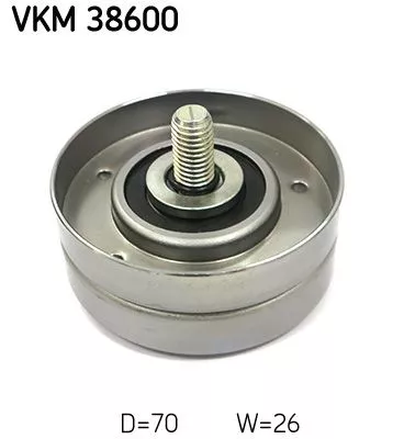 SKF Deflection/Guide Pulley, V-ribbed belt (VKM38600)