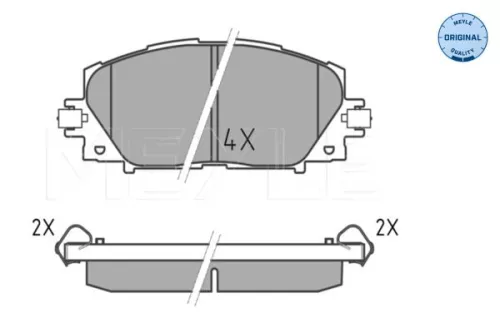 MEYLE Brake Pad Set, disc brake (0252445116)