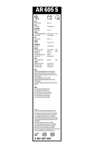 BOSCH Wiper Blade (3397007504)