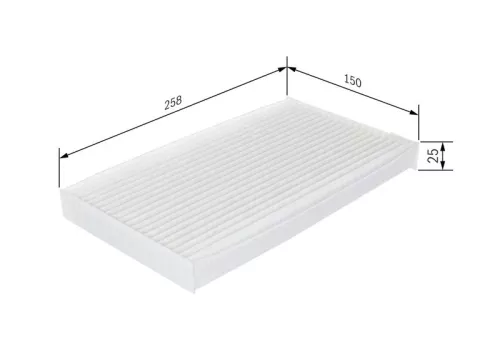BOSCH Filter, cabin air (1987432267)