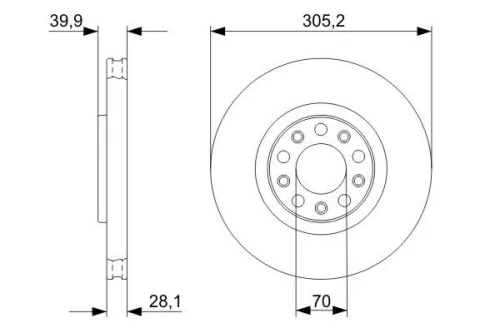 BOSCH Brake Disc (0986479291)
