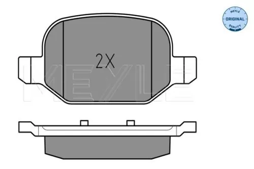 MEYLE Brake Pad Set, disc brake (0252565217)