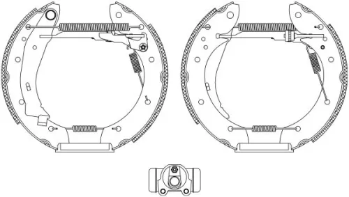 TEXTAR Brake Shoe Set (84053901)