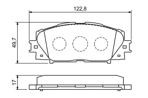 BOSCH Brake Pad Set, disc brake (0986494198)