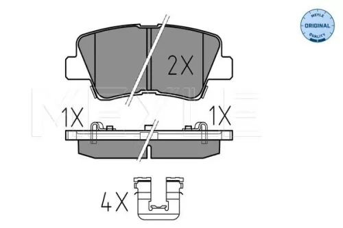 MEYLE Brake Pad Set, disc brake (0252533715/W)