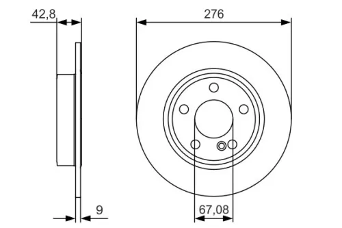 BOSCH Brake Disc (0986479A03)