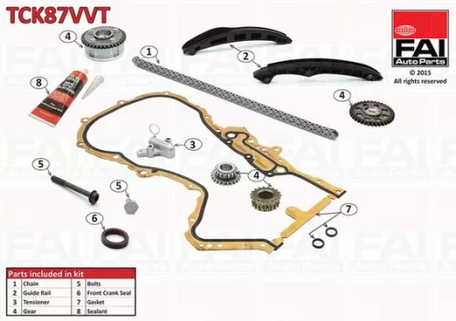 FAI AutoParts Timing Chain Kit (TCK87VVT)