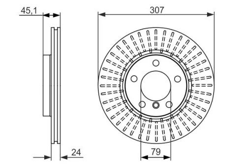 BOSCH Brake Disc (0986479726)