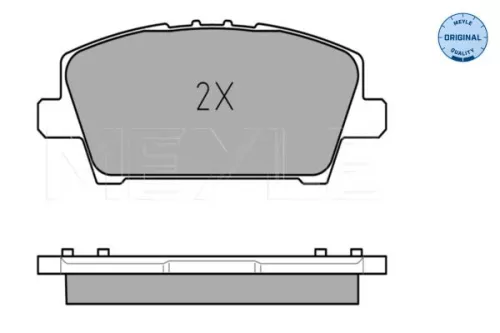MEYLE Brake Pad Set, disc brake (0252408717/W)