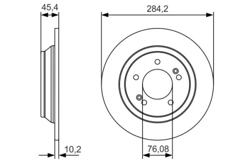 BOSCH Brake Disc (0986479C39)