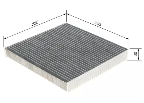 BOSCH Filter, cabin air (1987435518)