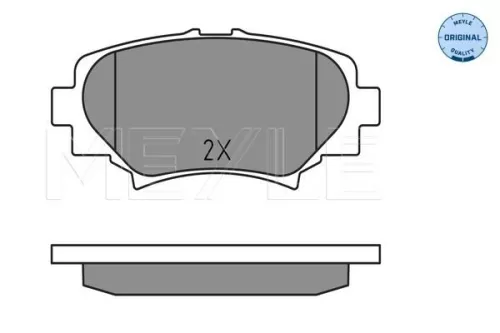MEYLE Brake Pad Set, disc brake (0252587814)