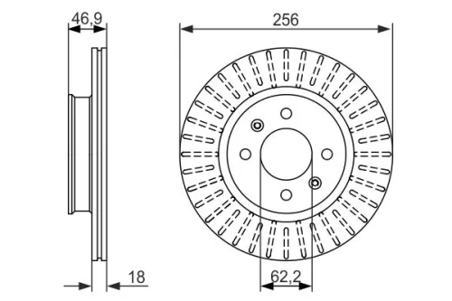 BOSCH Brake Disc (0986479577)