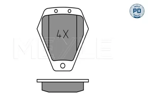 MEYLE Brake Pad Set, disc brake (0252145418/PD)