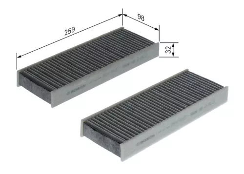 BOSCH Filter, cabin air (1987435525)