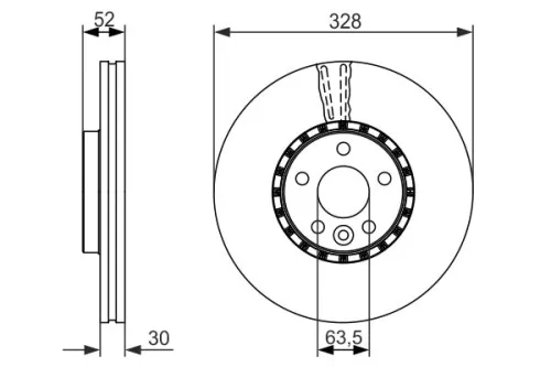 BOSCH Brake Disc (0986479621)