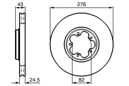 BOSCH Brake Disc (0986479B28)
