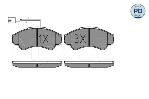 MEYLE Brake Pad Set, disc brake (0252391919/PD)